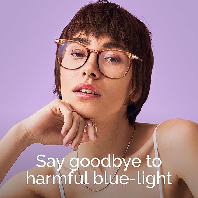 Gaoye 2 Pack Blue Light Blocking Glasses, Retro Round Eyewear Frame Anti Eyestrain Computer Glasses for Women Men - GY1688 (Black+Tea Leopard)