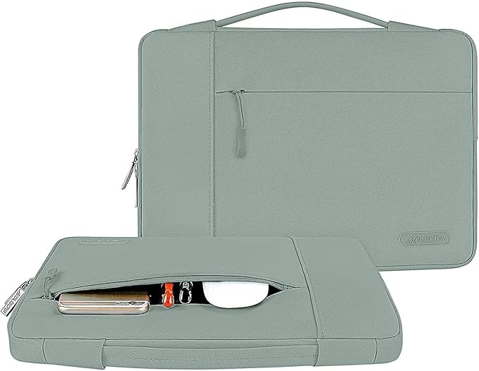 MOSISO Laptop Case 16 inch, 15-15.6 inch Laptop Sleeve with Handle Compatible with MacBook Pro 16 inch, HP, Acer, Dell, Lenovo, ASUS Notebook, Polyester Multifunctional Computer Bag, Antique Green