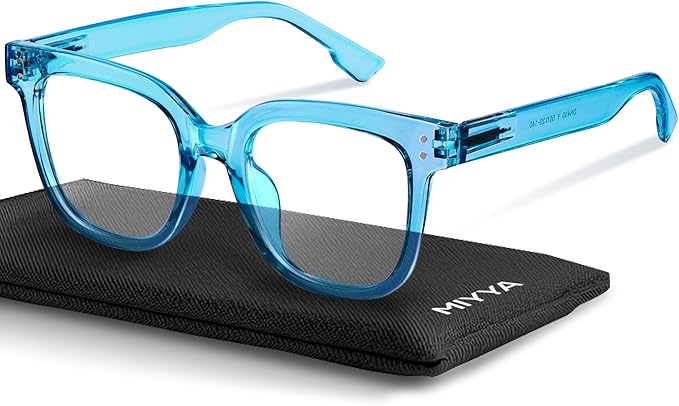 miyya Blue Light Glasses for Women & Men – Oversized UV & Blue Light Blocker Chunky Frames, All-Day Comfort, Stylish Eyewear