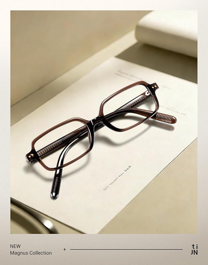 TIJN Blue Light Blocking Glasses Women Men Retro Cat Eye Square Oval Anti Glare Screen Computer Gaming Daily Eyeglasses TR90