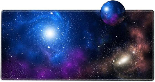 Galaxy Mouse Pad Gaming 31.5x15.75 inch Desk Mat Large Mousepad XXL Extended Computer Mat Non Slip Office Work Home