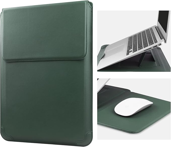 HoYiXi 13 Inch Laptop Sleeve Case Bag Compatible with MacBook Neo 2026/MacBook Air 13 M1 M2 2022-2018/MacBook Pro 13 M2 2022-2016/Surface Pro 8 2021/Surface Go 3 13-13.6'' Dell HP ASUS Acer PC, Green