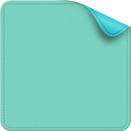 Dual Sided Leather Desk Mat - Waterproof Desk Pad - Ideal for Large Mouse Pad and Desk Mats on Top of Desks (Green, 11"*8")