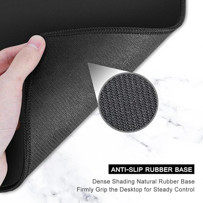 Auhoahsil Large Mouse Pad, XXL Desk Pad, Extened Mousepad 31.5" x 11.8", Non-Slip Rubber Base, Stitched Edges, Superior Surface, Gaming Keyboard Mat, Waterproof Desk Pad, Pink Gold Leopard