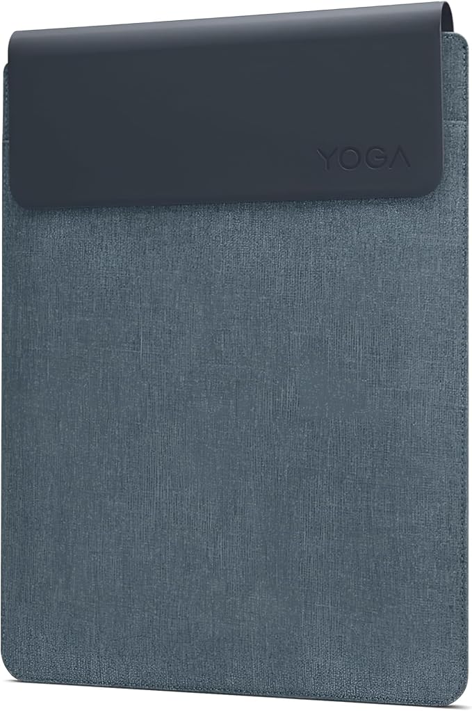 Lenovo Slim Laptop Sleeve 14 Inch Notebook/Tablet - Compatible with MacBook Air/Pro - Eco-Friendly Lightweight Case with Accessory Pocket & Magnetic Closure - Teal