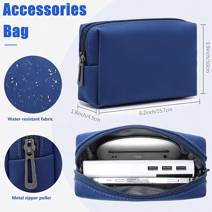 HYZUO 15-16 Inch Laptop Case Bag Sleeve with Stand Feature for MacBook Pro 16 M5/M4/M3/M2/M1 Pro/Max 2026-2019, XPS 15, MacBook Pro 15 2015-2012, Samsung Galaxy Book Flex 15, Klein Blue
