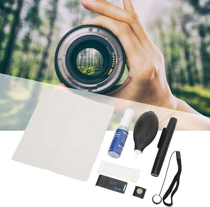 9 in 1 Camera Cleaning Kit, Dust Blower with Cleaning Cloth for Lens and LCD Screen - Comprehensive Care, Gentle Dust Removal, Ideal for Cameras and Electronics - Image 6