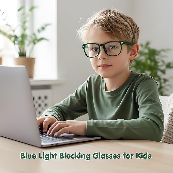CHEERS DEVICES Blue Light Blocking Glasses for Kids Boys Girls Teens - Computer Glasses with Unbreakable Frame and Anti-Glare