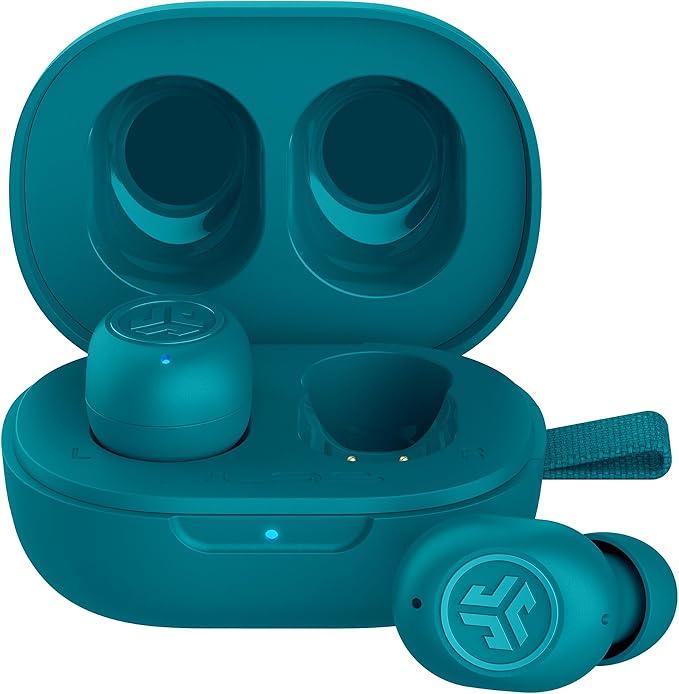 JLab JBuds Mini True Wireless Bluetooth Earbuds with Charging Case, Teal, IP55 Sweat and Dust Proof, Bluetooth Multipoint, Be Aware Audio, 3 EQ Sound Settings, Crystal Clear Calls