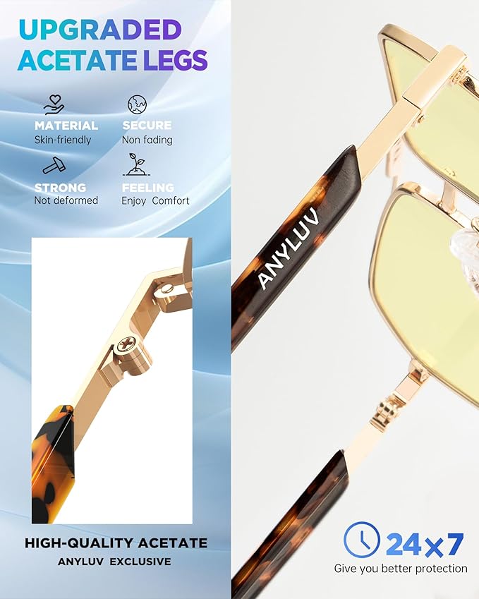 ANYLUV Blue Light Glasses Men/Women, Blue Light Blocking Glasses, Computer Screen Blocker Eyes Protection Glasses