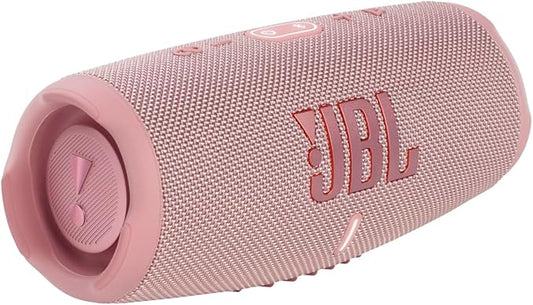 JBL CHARGE 5 - Portable Waterproof (IP67) Bluetooth Speaker with Powerbank USB Charge out, 20 hours playtime, JBL Partyboost (Pink)