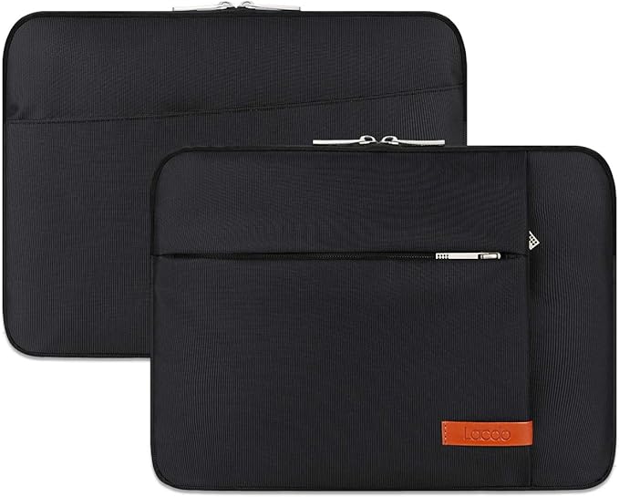 Lacdo Tablet Sleeve Case for 13 inch New iPad Air M4 M3 M2 2026-2024, 13 inch New iPad Pro M5 M4 2025-2024, 12.9 inch iPad Pro 6 5 4 3, iPad Pro Air 13 inch Sleeve, Protective Tablet Case Bag, Black