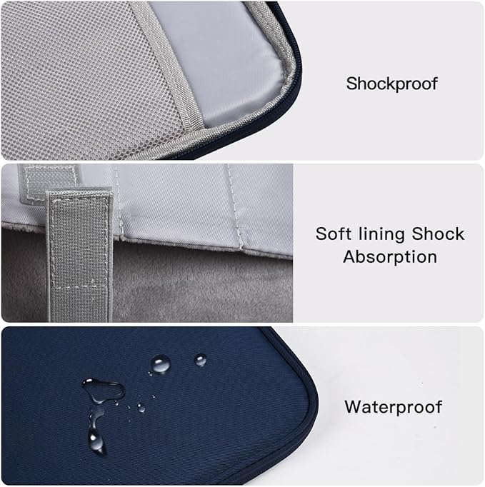 13 Inch Laptop Carrying Sleeve Case Compatible with 2026 Apple MacBook Neo 13-inch with A18 Pro chip A3404, MacBook Neo 13" Protective Shockproof Bag - Blue