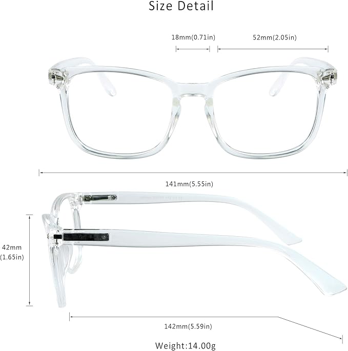 LifeArt 2 Pairs Blue Light Blocking Glasses with Spring Hinge, Computer Reading Glasses, Gaming Glasses, TV Glasses for Women Men (Champagne&Clear, +1.00 Magnification)