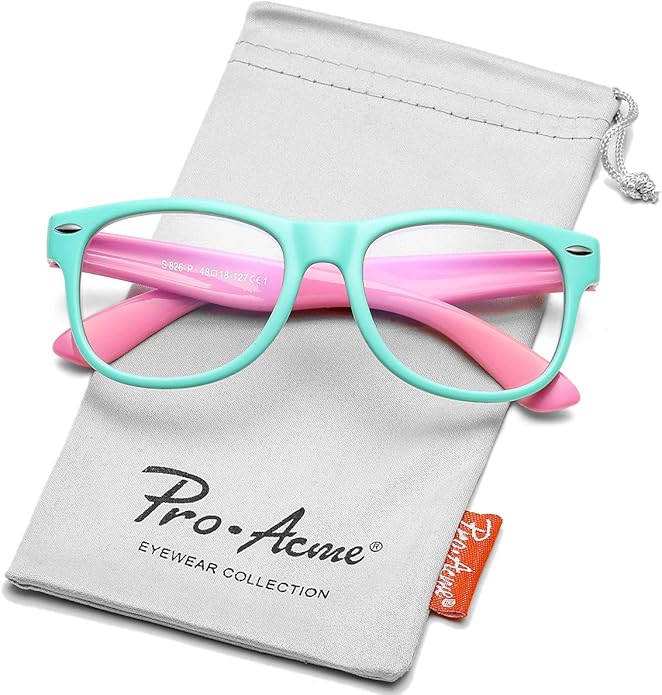 Pro Acme Blue Light Blocking Glasses for Kids - Boys & Girls Unbreakable Frame (3-12 Years)