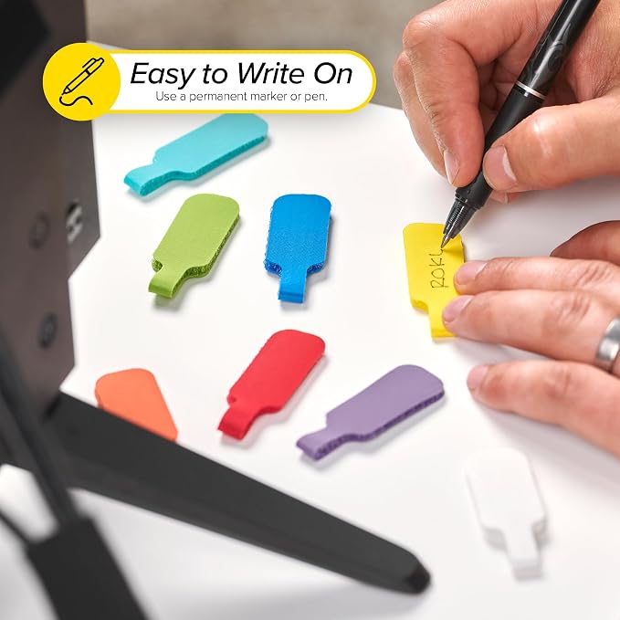 Wrap-It Storage - Cable Labels, Medium, Multi-Color (30-Pack) Write On Cord Tags for Wire Management and Identification - Image 3