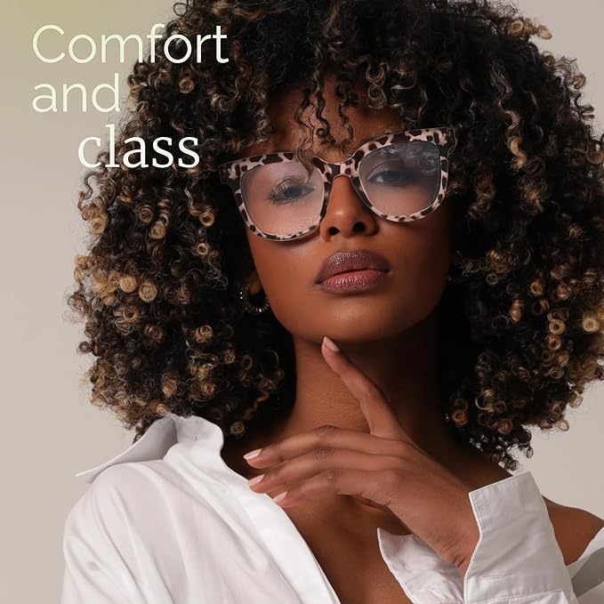 miyya Blue Light Glasses for Women & Men – Oversized UV & Blue Light Blocker Chunky Frames, All-Day Comfort, Stylish Eyewear