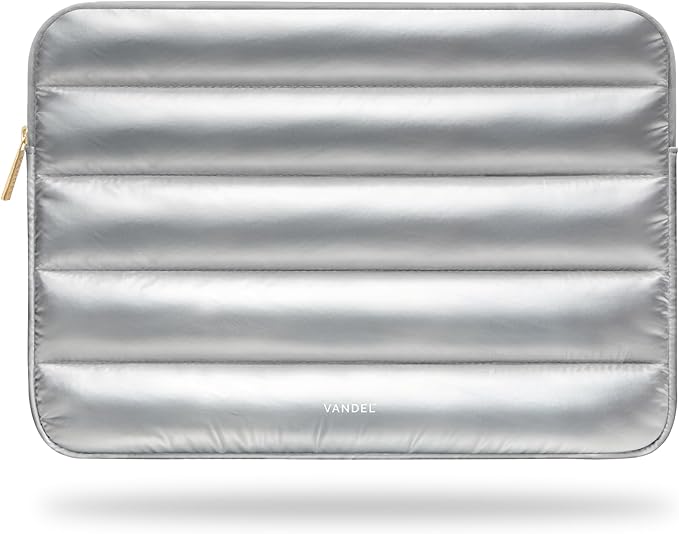 VANDEL - The Original Puffy Laptop Sleeve 13-14 Inch. White Laptop Sleeve for Women. Carrying Case Cover MacBook Pro 14 in, MacBook Air 13 Inch, iPad Pro 12.9, Dell, Asus, HP