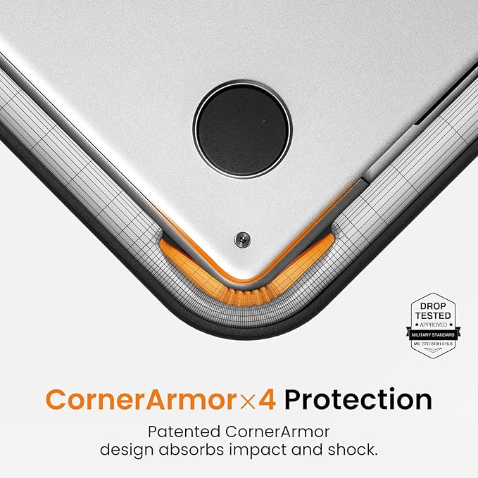tomtoc Slim & 360° Protective Laptop Case for 14-inch HP Lenovo Dell Acer ASUS Samsung Razer Laptop Chromebook, Water-Resistant Case with CornerArmor, Fits 13.5-14.4 Inch Surface Laptop Studio/6/5/4/3