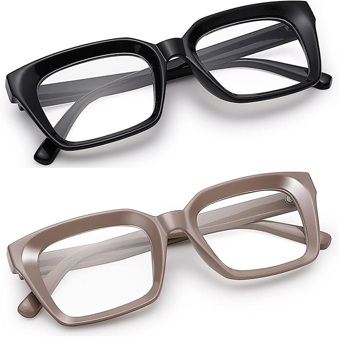 COASION Blue Light Blocking Eyeglasses Classic Thick Square Rim Frame Eyewear for Women Men