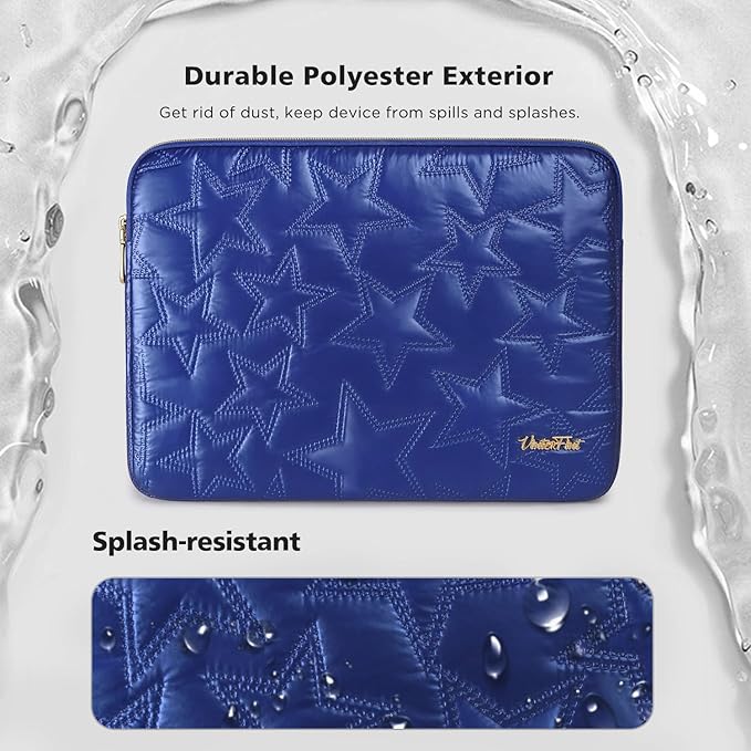 15 16 inch Laptop Sleeve Case for 15" MacBook Pro/Air M5 M4, 16" MacBook Pro M5 M4 Max, 15" Surface Laptop 7, 15" IdeaPad Slim 5i Gen 9 ｜ 3i Gen 8/9, 16.3" XPS 16, HP Laptop Bag Cover,Blue