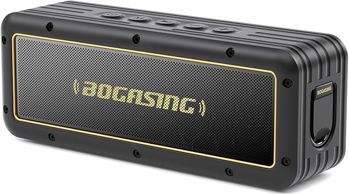 BOGASING G4 Bluetooth Speaker, Portable Wireless Speakers, 50W Stunning & Balanced Sound with Rich Bass, 24H Playtime, IPX7 Waterproof, Bluetooth 5.3, EQ, TWS, TF-Card, AUX, USB, for Outdoor Home