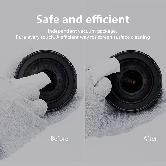 VSGO Professional Camera Cleaning Kit – for Canon, Nikon, Sony, DSLR & Mirrorless Cameras, Includes Lens Cleaning Pen, Air Blower, Sensor Swabs for Full Frame & APS-C, Microfiber Cloth - Image 6