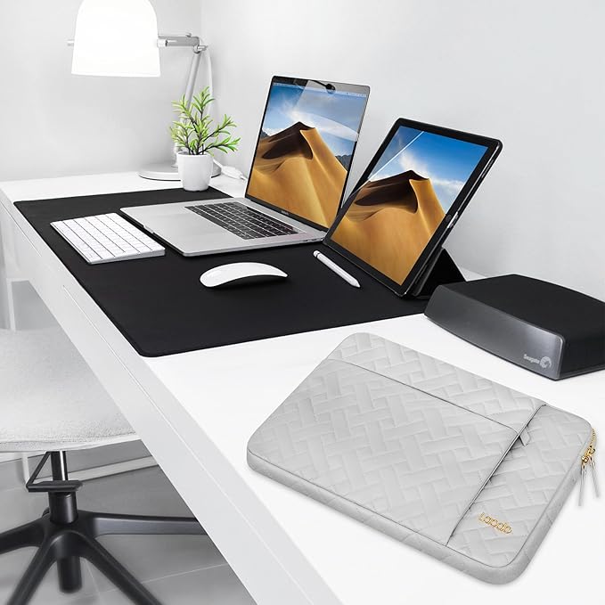 Lacdo 13 Inch Laptop Sleeve Case for 13 inch MacBook Air M5 A3449 (2026), M4 A3240 2025, M3 A3113, M2 A2681, M1 A2337 A2179 A1932 | 13 inch MacBook Neo A18 Pro A3404 (2026) Computer Bag, Space Gray