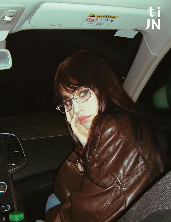 TIJN Blue Light Blocking Glasses for Woman Men, Square Acetate Metal Frame Eye Glasses for Cosplay & Anime Girl, Rin