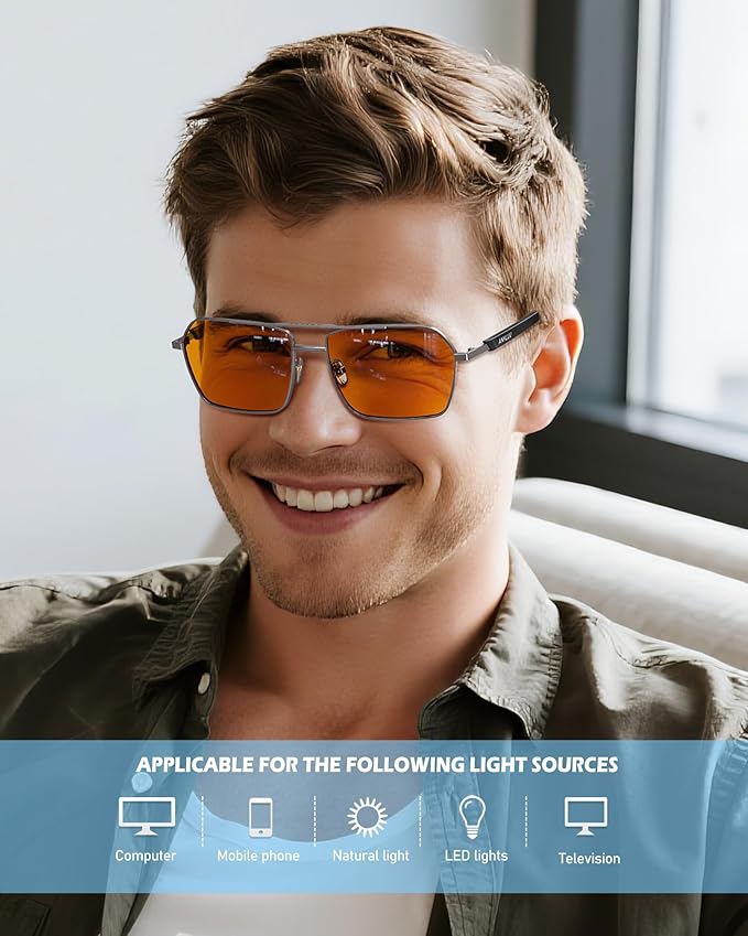 ANYLUV Blue Light Glasses Men/Women, Blue Light Blocking Glasses, Computer Screen Blocker Eyes Protection Glasses