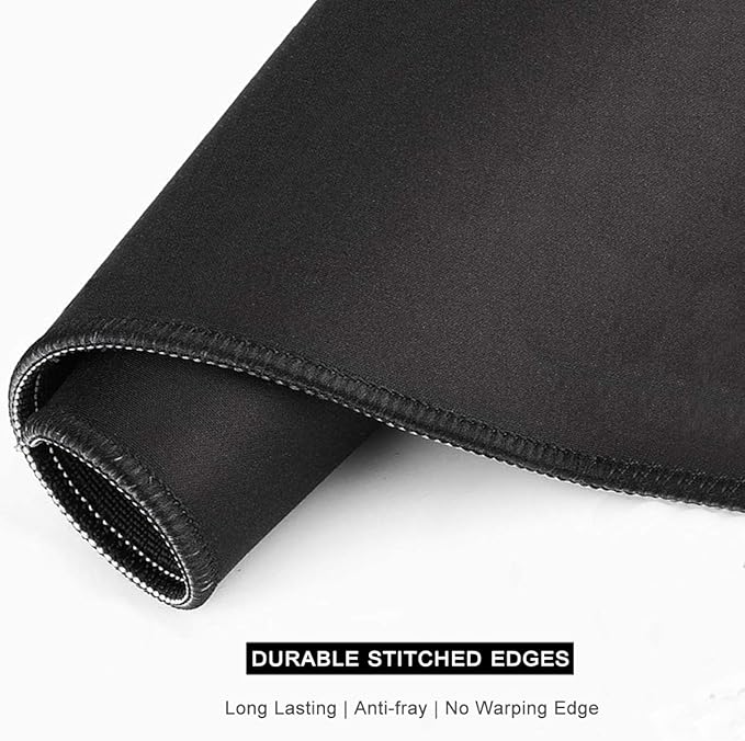 Auhoahsil Desk Mat, Ultra Large Mouse Pad, XXL Gaming Mousepad, Pretty Desk Pad, Big Extended Full Size Desktop Desk Matt for Keyboard, Laptop & Computer, 35.5 x 15.7 in, Green Flowers