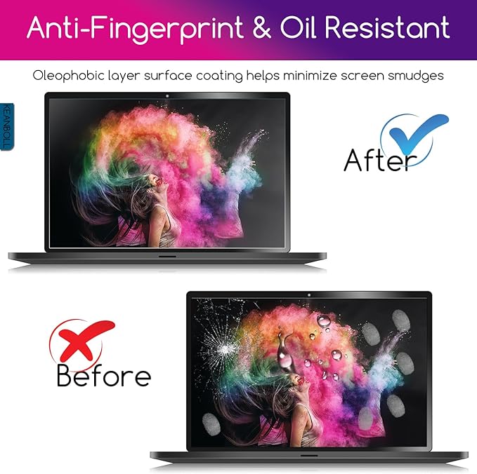 (2-Pack) 17.3 inch Tempered Glass Laptop Screen Protector for 17.3" HP/Dell/ASUS/Samsung/Lenovo/Acer/LG etc 17.3" 16:9 Laptop,(383 x 215mm,W x H)-9H Hardness, Anti Fingerprint, Bubble Free
