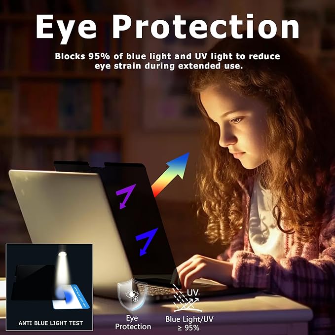 Megoo MagShield Privacy Screen for Surface Laptop 13 inch (2025), Magnetic Anti-Spy Film, Anti-Glare, Blue Light Filter, Washable Nano Adhesive, Removable Design