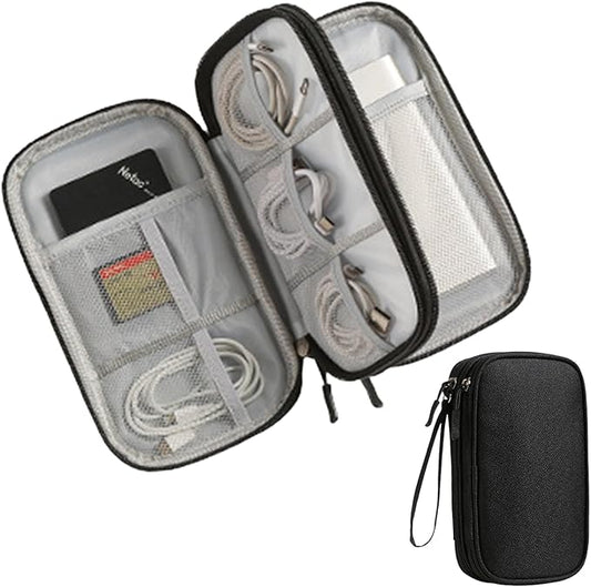 Data cable storage bag, charger, portable power bank, charging cable bag box, digital organizer bag