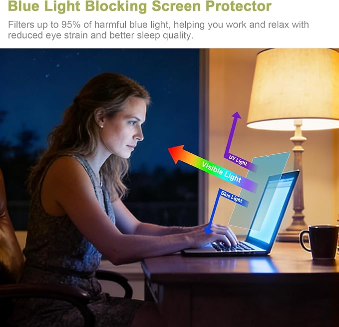 2-Pack Anti Blue Light Screen Protector for 2026 MacBook Neo 13-Inch A18 Pro, Matte Anti Glare Filter Eye Protection Shield for Mac Neo 13in, Anti-Scratch Protector