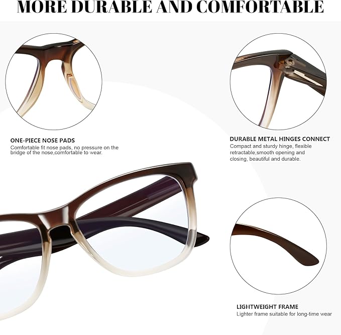 Retro Blue Light Blocking Glasses for Women Men Classic Style Computer TV Eyeglasses Anti Eyestrain