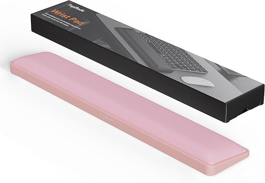 TopMade Keyboard Wrist Rest, Cooling Gel & Upgrade Soft Memory Foam Design Wrist Support for Keyboard, Full-Size Keyboard Hand Rest Pad, Ergonomic Palm Rest for for Long Hours of Work, Gaming, Pink