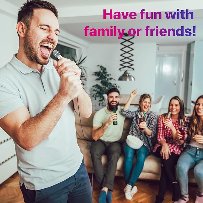 Mini Microphone,Tiny Microphone,Phone, Asmr,Mini Karaoke,forVoiceRecording Chatting and Singing on iPhone,Android,PC(Silver)