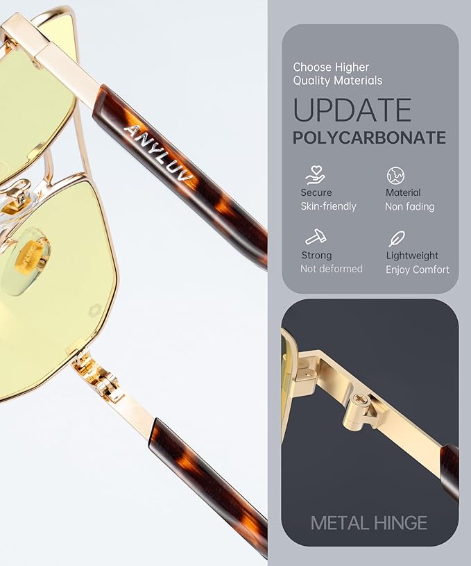 ANYLUV Blue Light Glasses for Woman/Men, Blue Light Blocking Glasses Women Computer Gaming Glasses for Eye Protection