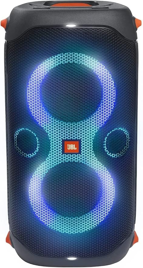 JBL PartyBox 110 - Portable Party Speaker with Built-in Lights, Powerful Sound and deep bass, Black