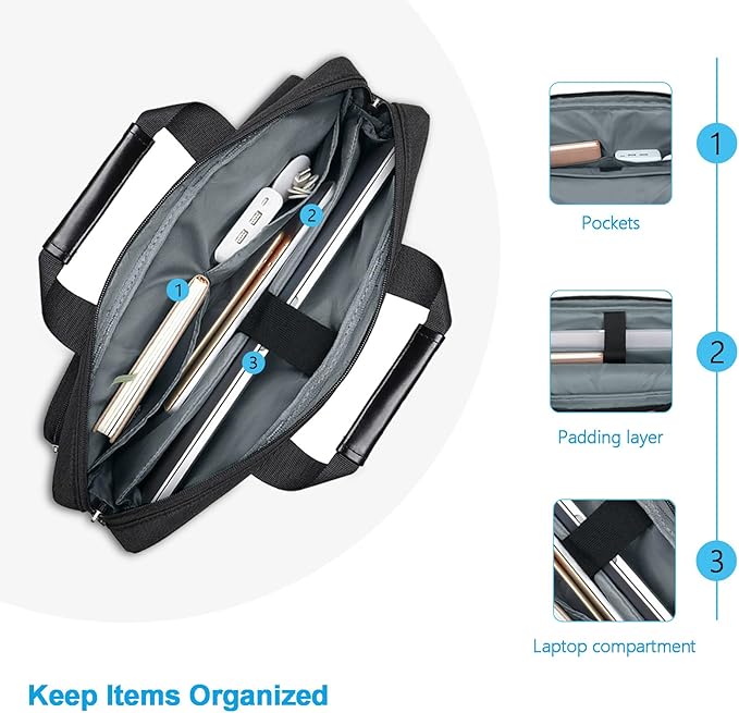 MOSISO Laptop Shoulder Bag 13 inch, 13 inch Computer Bag Compatible with MacBook Neo 13 inch/Air 13.6 M5 M4 M3 M2/Air 13 M1/Pro 13 M2 M1 with 2 Raised&1 Flapover&1 Horizontal Pocket&Handle&Belt, Black