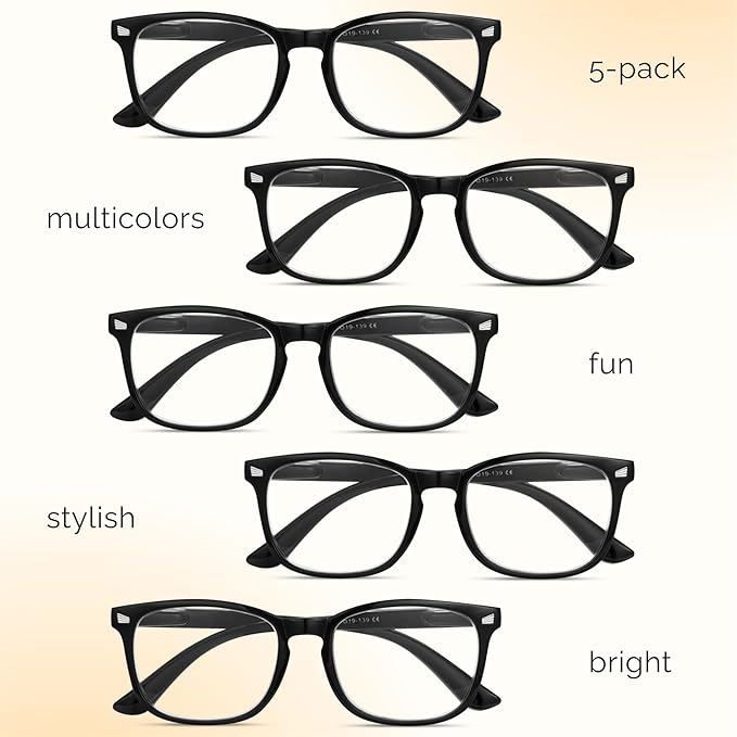 CCVOO Reading Glasses for Women/Men, Eyeglasses, Blue Light Readers for Women/Men, Computer Eye Glasses, Cheaters