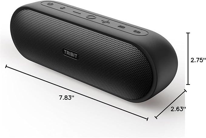 Tribit Portable Bluetooth Speaker XSound Plus 2, Wireless Speaker 30W with XBass, IPX7 Waterproof, 24-Hour Playtime, Stereo Sound, Built-in Mic, Bluetooth 5.3 for Party, Car, Travel