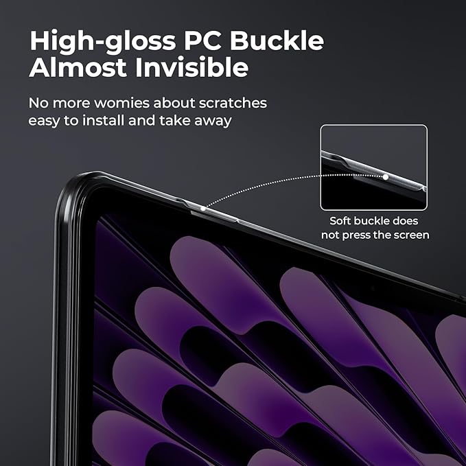 EooCoo Case Compatible with MacBook Air 13 inch M5 2026-2022 Release M4 M3 M2 A3449 A3240 A3113 A2681, Hard Shell&Keyboard Skin Cover&Screen Protector for Mac Air 13.6 inch, Matte Midnight Black