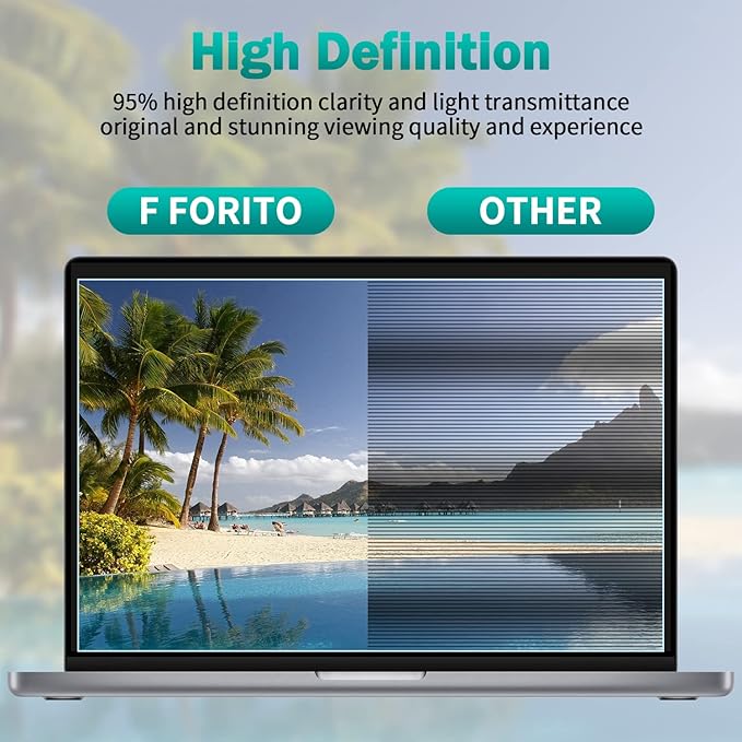 F FORITO 2-Pack 17.3 inch 16:9 Anti Blue Light Matte Laptop Screen Protector, Compatible with 17.3” HP/Lenovo/Acer/ASUS/MSI Laptop, Anti Glare Anti Scratch