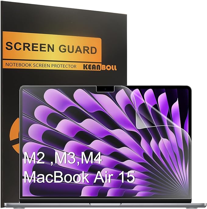 3 Pack Anti Glare Screen Protector for New Apple 2026-2025-2024-2023 MacBook Air 15 inch (Model: A3448 A3241 A3114 A2941) Laptop with M5 M4 M3 M2 Chip 15.3 inch Laptop,Anti Fingerprint (Matte) Shield