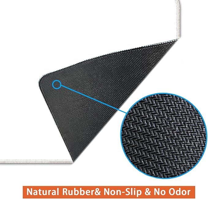 Large Mouse Pad, Non-Slip Desk Blotter, Office Desk Mat, Desk Pad Protector, Laptop Desk Pad, Desk Writing Pad for Office and Home, White, 24x12 inch