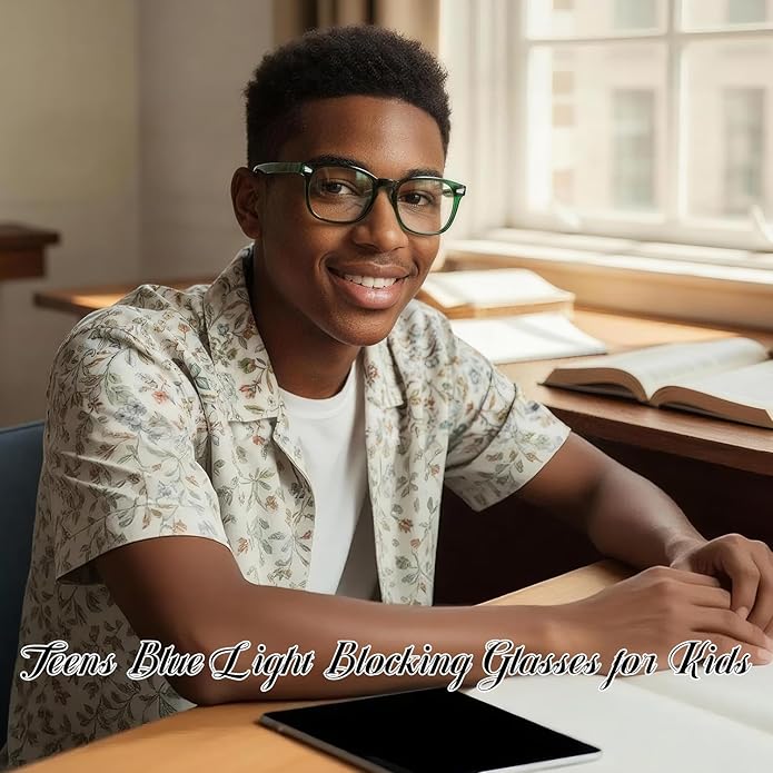 CHEERS DEVICES Blue Light Blocking Glasses for Kids Boys Girls Teens - Computer Glasses with Unbreakable Frame and Anti-Glare