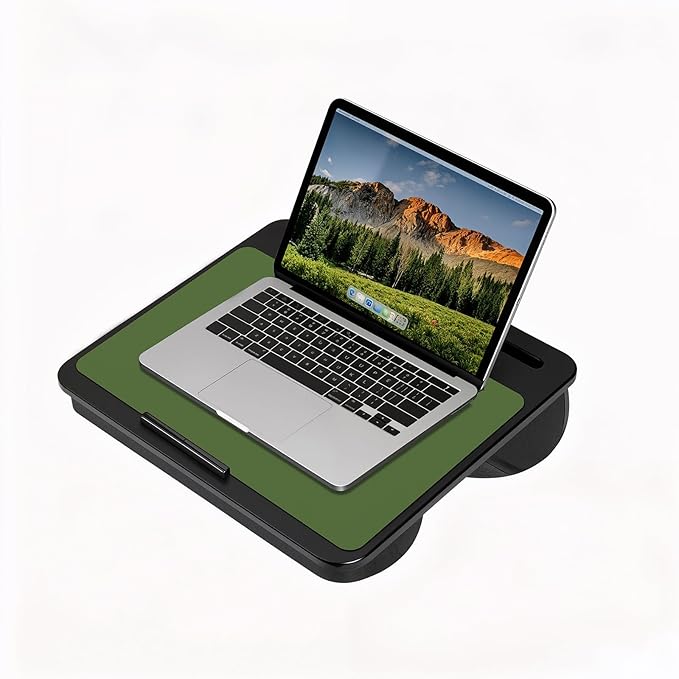 Jotsome Leather Desk Pad Mat, Non-Slip Desk Blotter Pad - Desk Protector for Office, Home, Lap Desk, Laptop, and Desktop (Forest Green, 17" x 12")