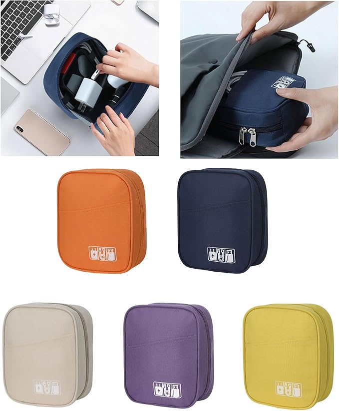 Modern technology organiser with reinforced structure, spacious compartments, perfect for gadgets, daily commuting, equipment organiser for travel